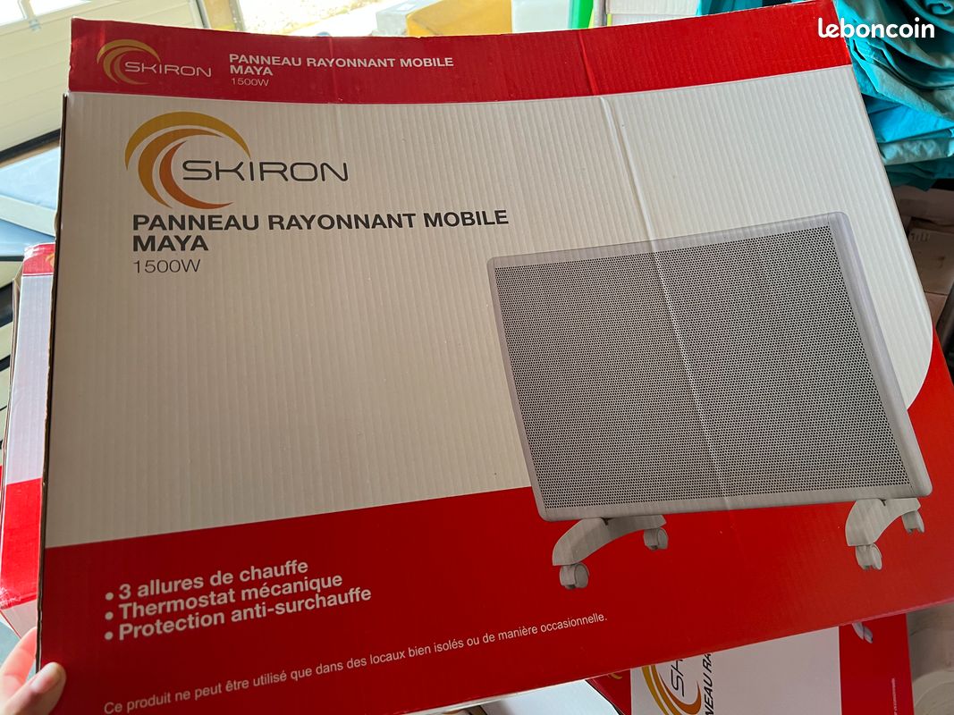 Panneau rayonnant mobile 2000W et panneau rayonnant 1500W (image 2)