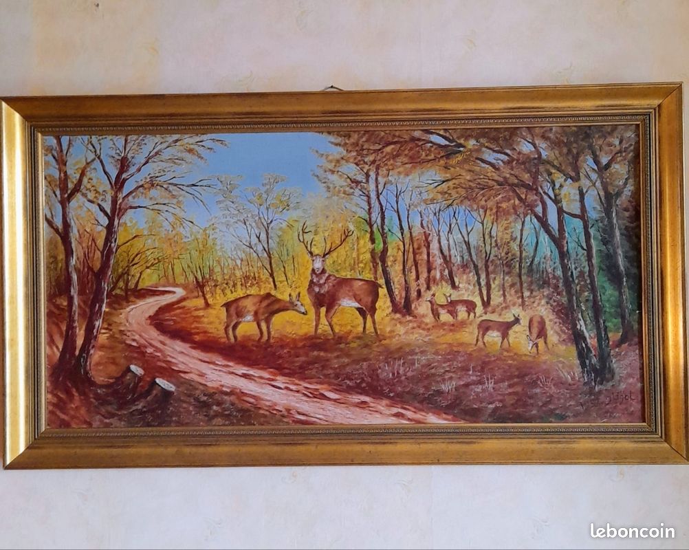 Tableau Peinture à l'huile J. LIGOT (image 1)