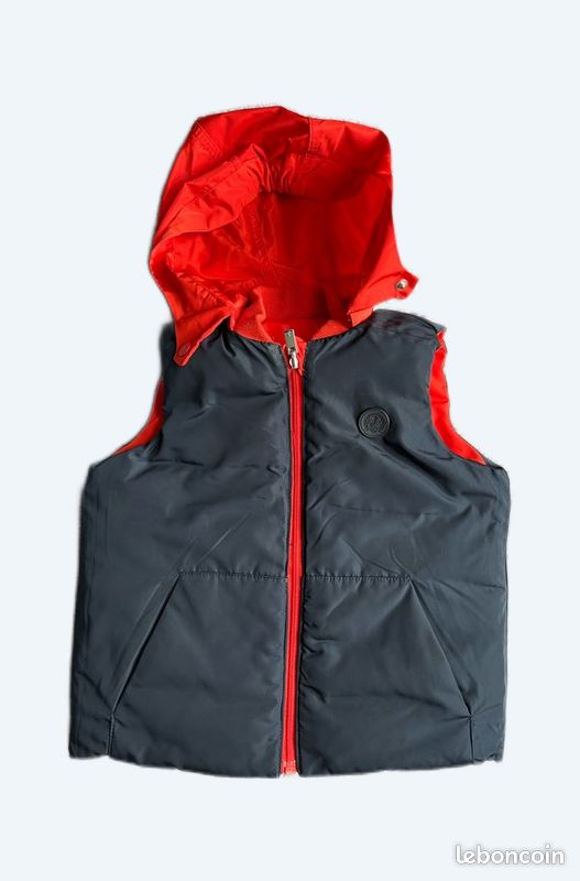 Magnifique Manteau/ Doudoune garçon sans manche réversible JACADI