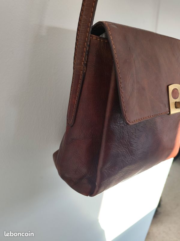 Sac à Main The Bridge En Cuir Vintage Marron - Bandoulière - Occasion Très Bon état