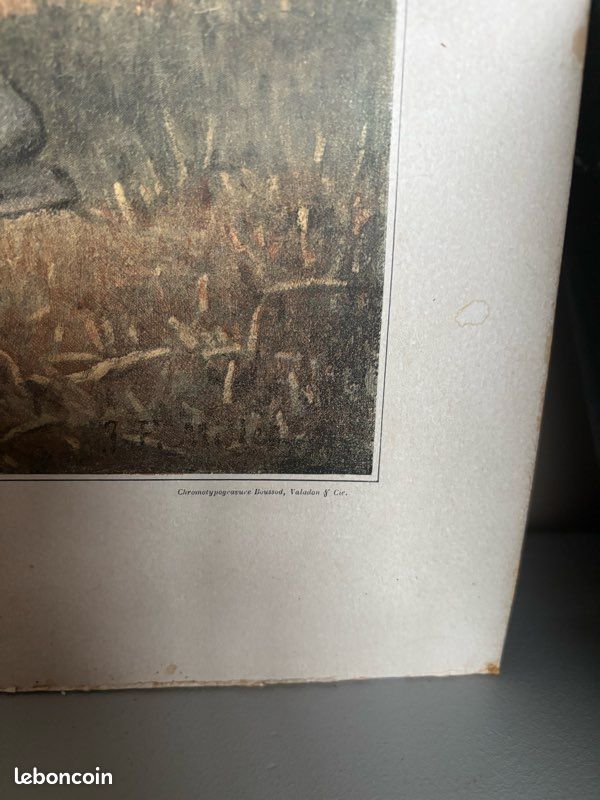 Chromotypogravure ancienne Les Glaneuses Millet-Boussod & Valadon (XIX*) (image 5)
