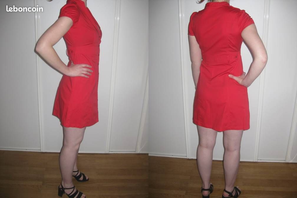 Robe rouge Mango T.M (image 3)