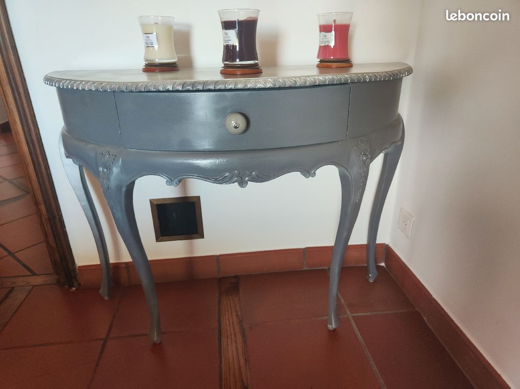 Console grise bois (image 1)