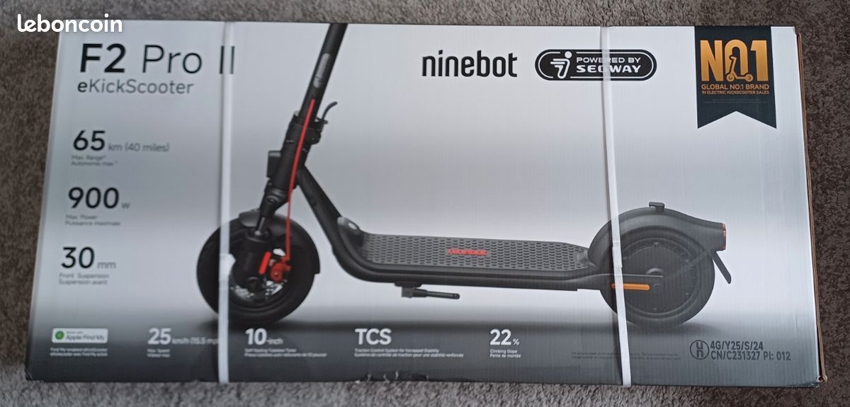 Trottinette Ninebot Segway F2 Pro II- État Neuf (Sous Emballage) (image 1)