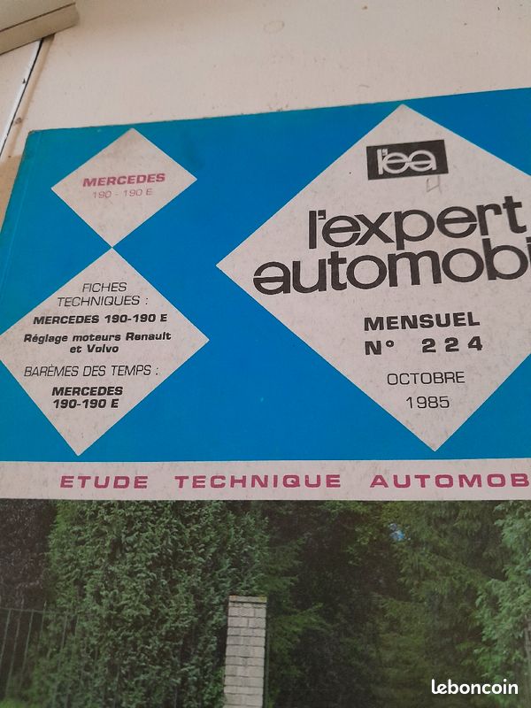 MERCEDES 190 190 E - REVUE TECHNIQUE EXPERT AUTOMOBILE n° 224 (image 2)