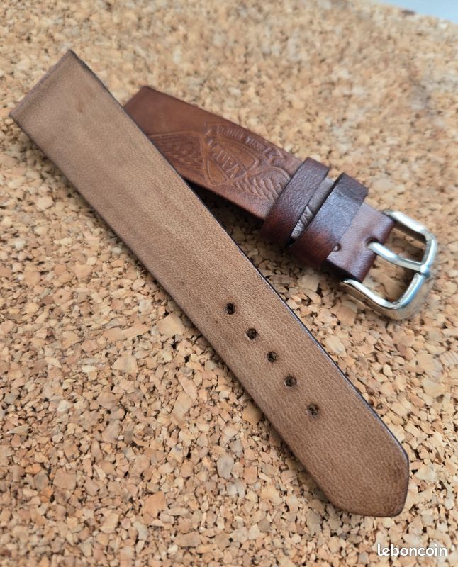 Bracelet Cuir 22mm Marron Pour Breitling - Boucle Déployante, Neuf Sans étiquette
