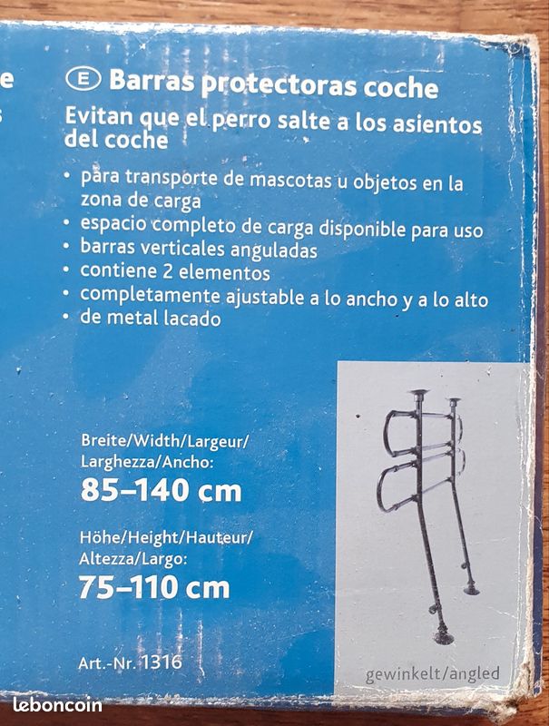 Barrière coffre pour chiens (image 2)