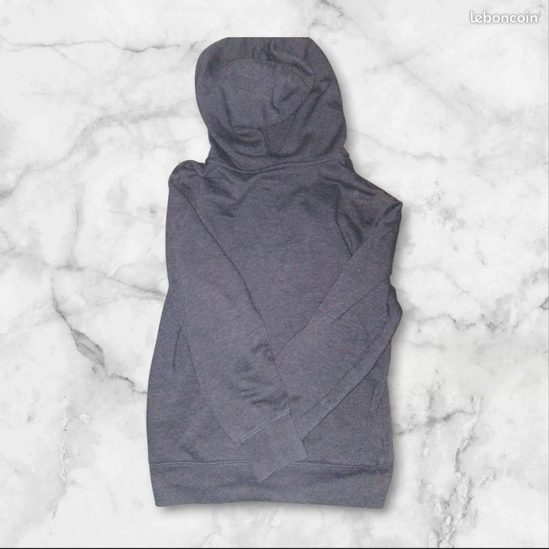 Fluid Sweats à Capuche Garçon Gris Foncé Chiné