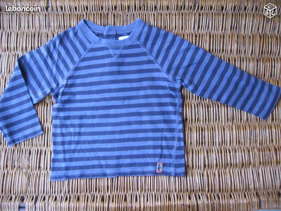 3 t-shirt ML garçon 2 ans OBAIBI MONOPRIX 6 (jcg37) (image 1)
