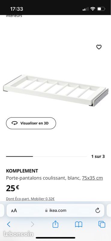 Tiroir-pantalons KOMPLEMENT ikea (image 2)