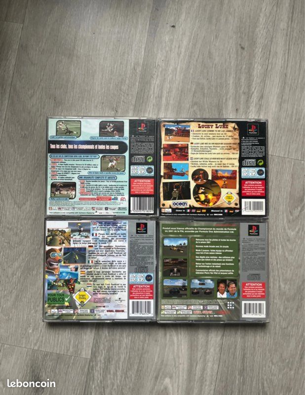 Lot jeux PS1 - Crash Bandicoot Warped, Lucky Luke, FIFA 99… (image 2)
