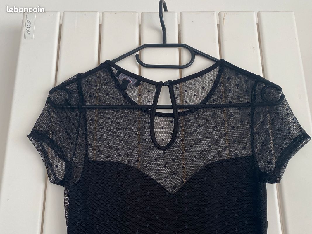 Robe Noire Fleurie Jennyfer - Taille XS, Style évasé, Parfaite Pour L'été