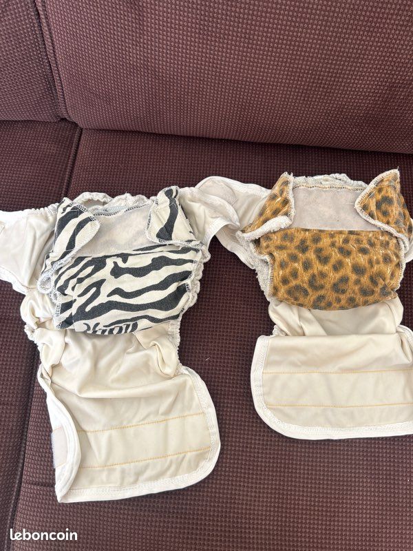 Lot evolutif de couches lavables avec culotte etanche et inserts doublé polaire offerts de 3 mois - 9/ 12 mois (image 6)