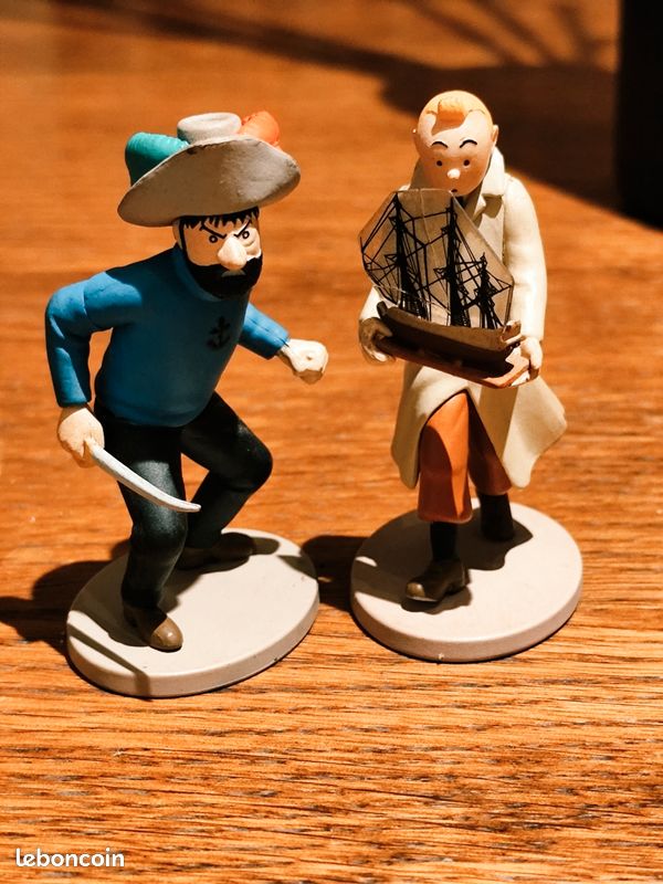 Figurines Tintin et le Capitaine haddock (image 1)