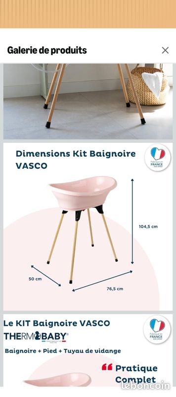 Baignoire sur pieds Bébé Thermobaby (image 6)