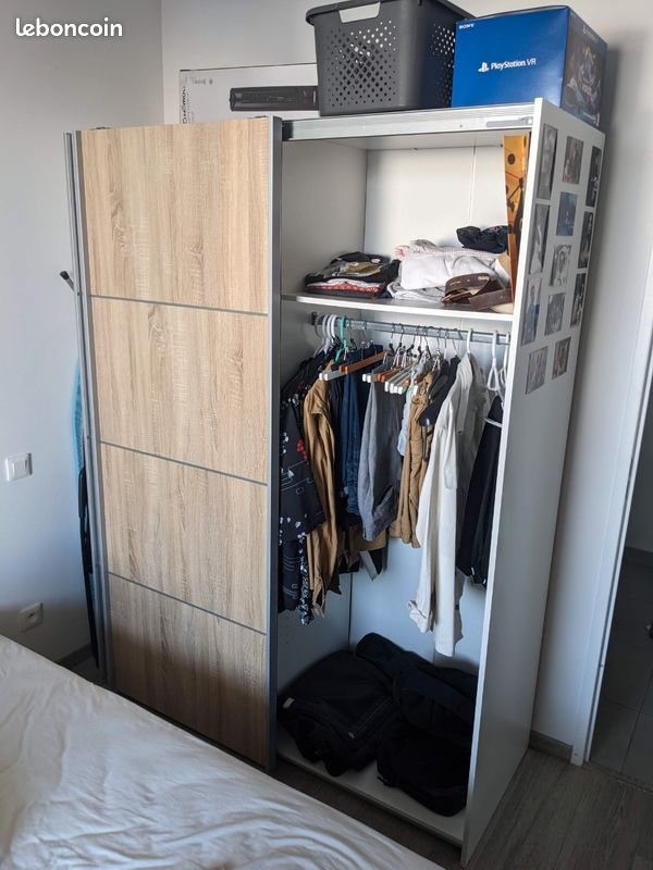 Armoire double porte coulissante (image 2)