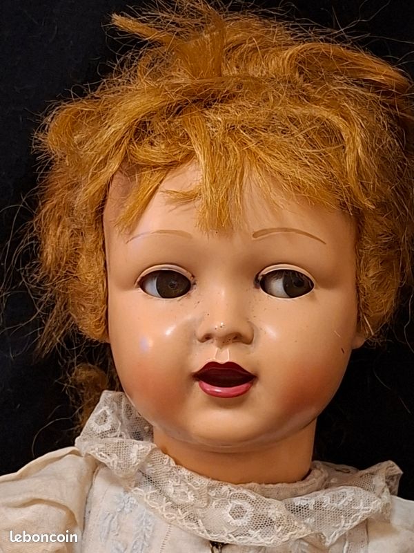 Poupée Raynal Rhodoid 56 Cm - Années 1950, Collection, état D’occasion