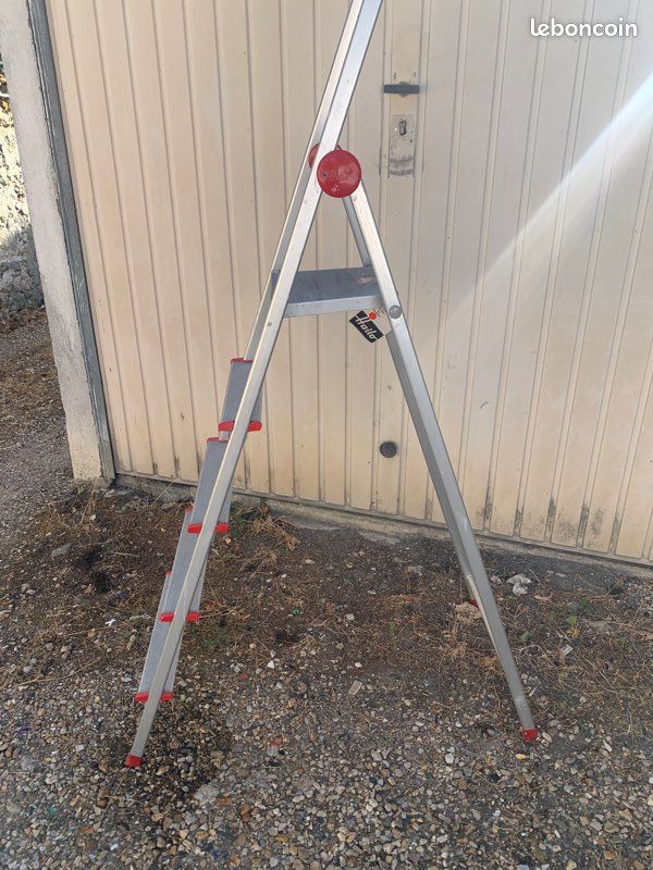 Escabeau, aluminium comme neuf (image 1)