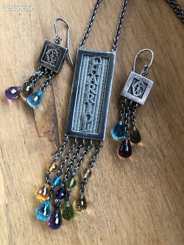 Parure collier et boucles d'oreille Charriol-Luxe (image 1)