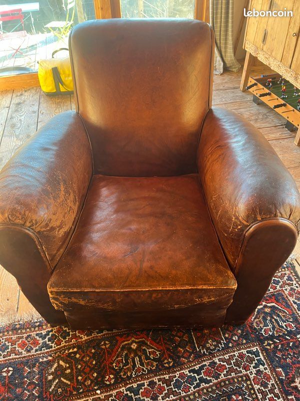 Fauteuil club cuir (image 3)