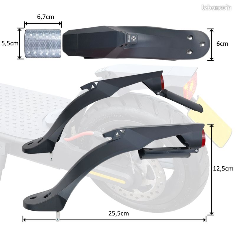 ROM Kit de garde-boue arrière ZHIKAN pour TROTTINETTE ELECTRIQUE Xiaomi