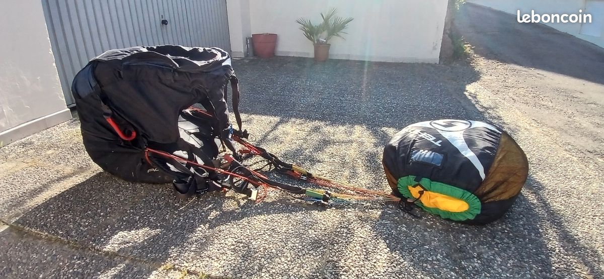 Pack parapente team 5 complet ideal pour dĂ©butant petite B ptv 70 /95 fourni avec secour et casque en cadeau đ (image 4)