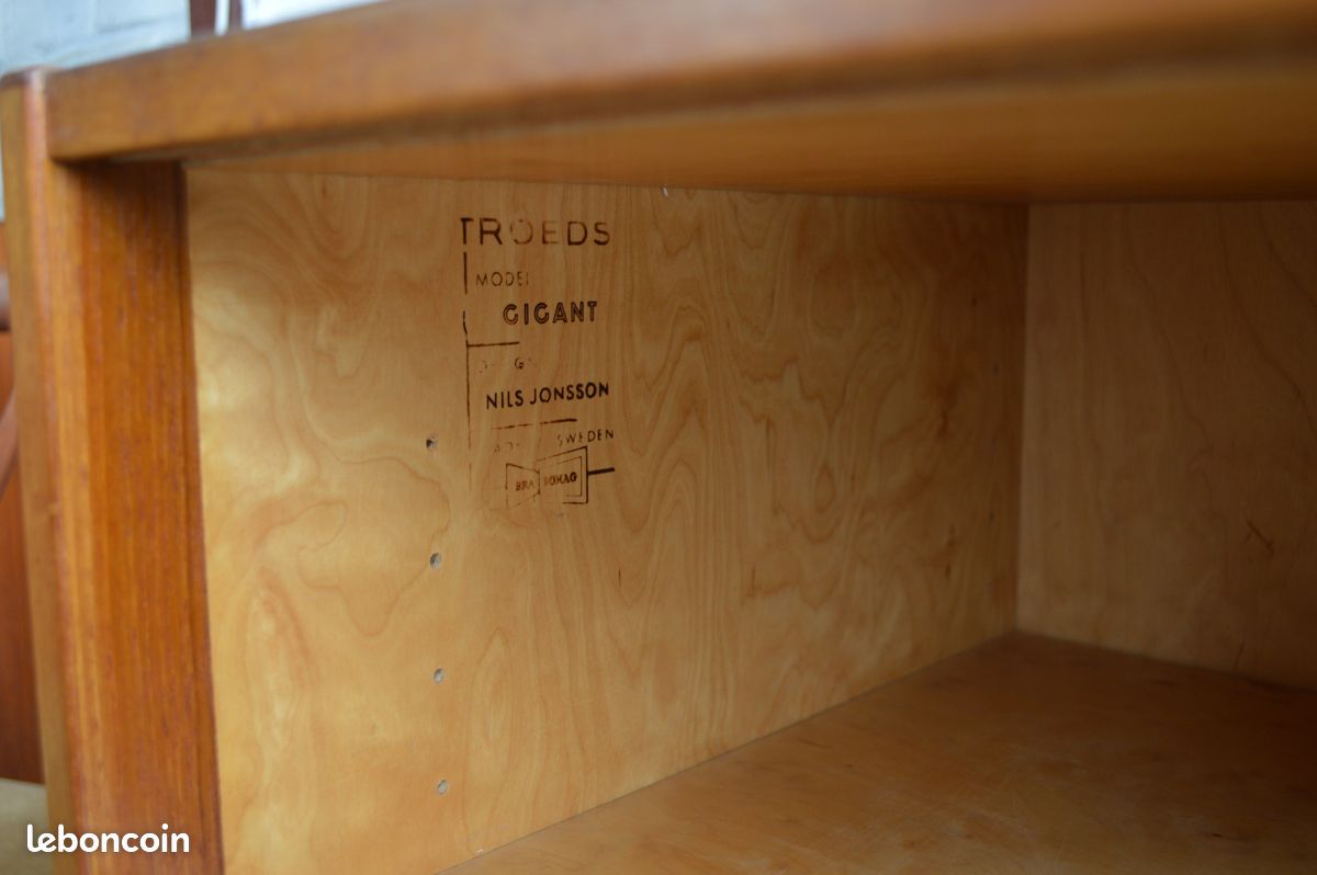 Enfilade en teck par Nils Jonsson 220 cm (image 5)