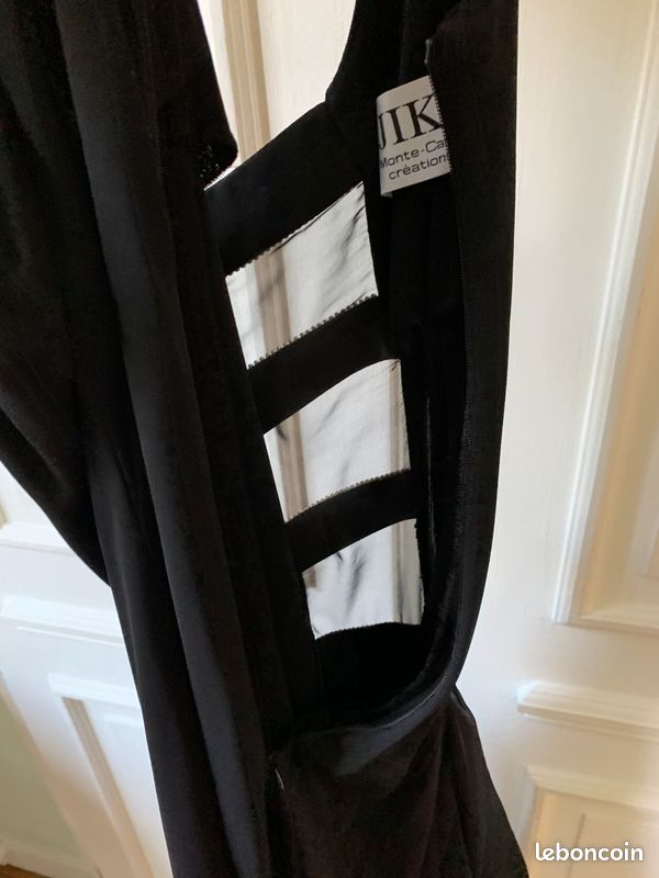 Robe De Soirée Chic Jiki Monte Carlo Noire Taille S - Neuf Sans étiquettes, Style Moulant