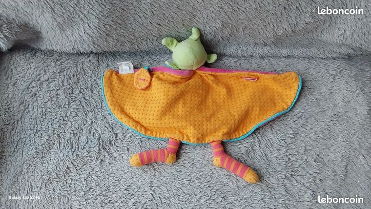 Doudou Moulin Roty Colette Trottinette Pinpin, Rose/orange/vert, Occasion