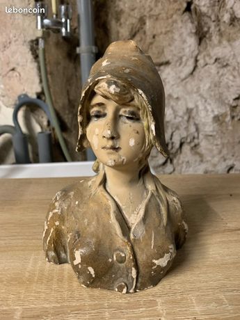 Buste de Femme en plâtre, France 19ème siècle