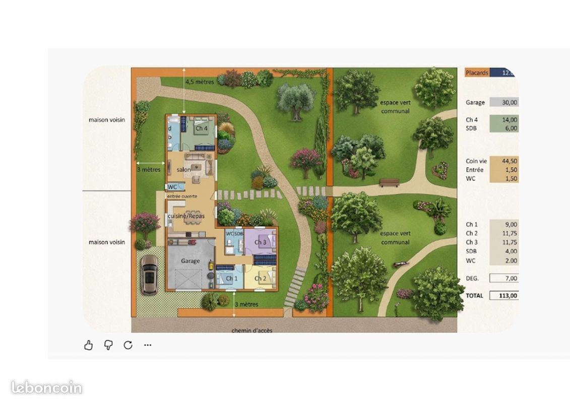 Vente Terrain Viabilisé 537m² + Exemple de Projet de Maison · à Saint-Pierre-de-Lages · 125 000 €