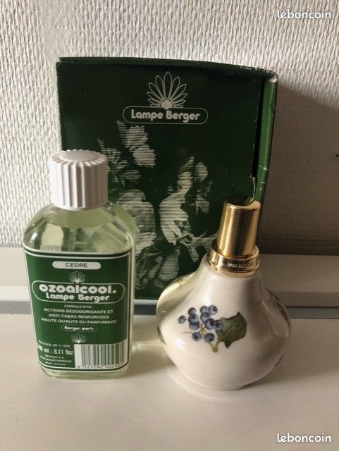 Lampe Berger En Verre Coloré - Diffuseur De Parfum - Comme Neuve - France