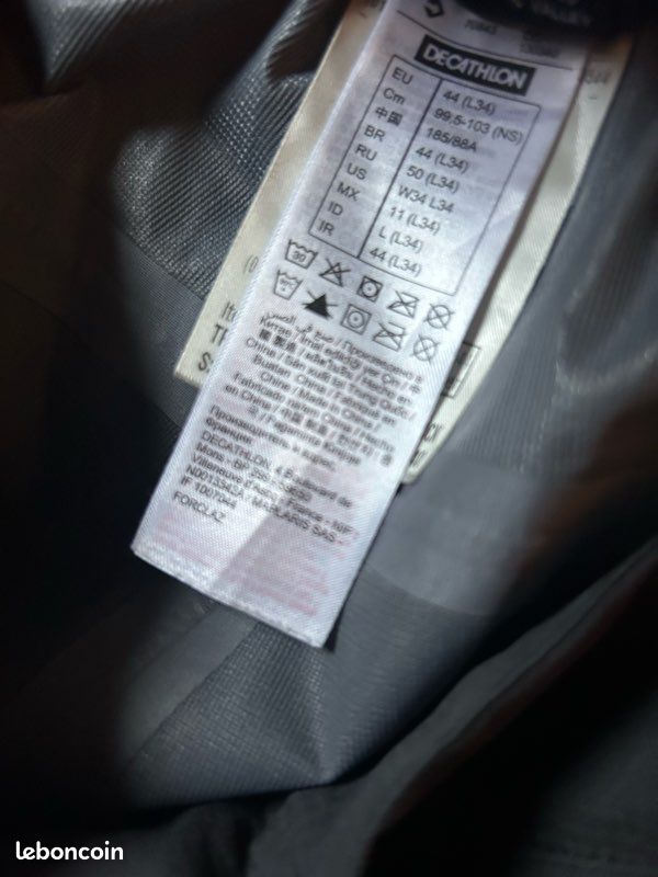 Pantalon imperméable forclaz taille L/XL (image 6)