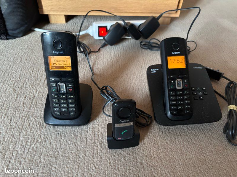Siemens Gigaset A585 Station Base Téléphone Fixe - Compatible Combiné A58H