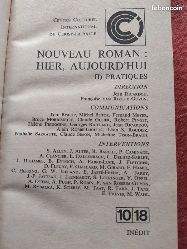Livres, Nouveau Roman, problèmes et pratiques (image 10)