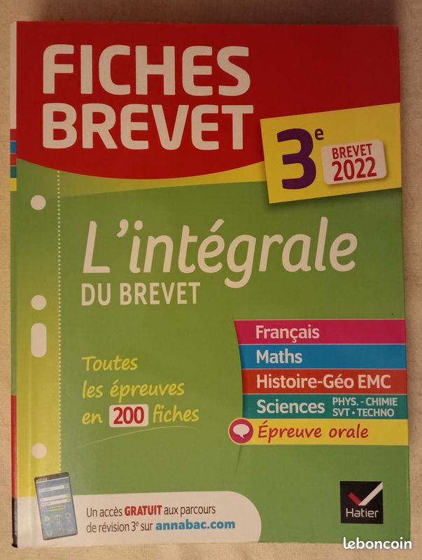 Fiches Brevet L'intégrale du Brevet 2022 (image 2)