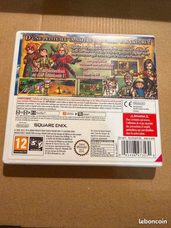 Jeu Dragon Quest VII : La Quête des Vestiges du Monde - Nintendo 3DS (image 2)