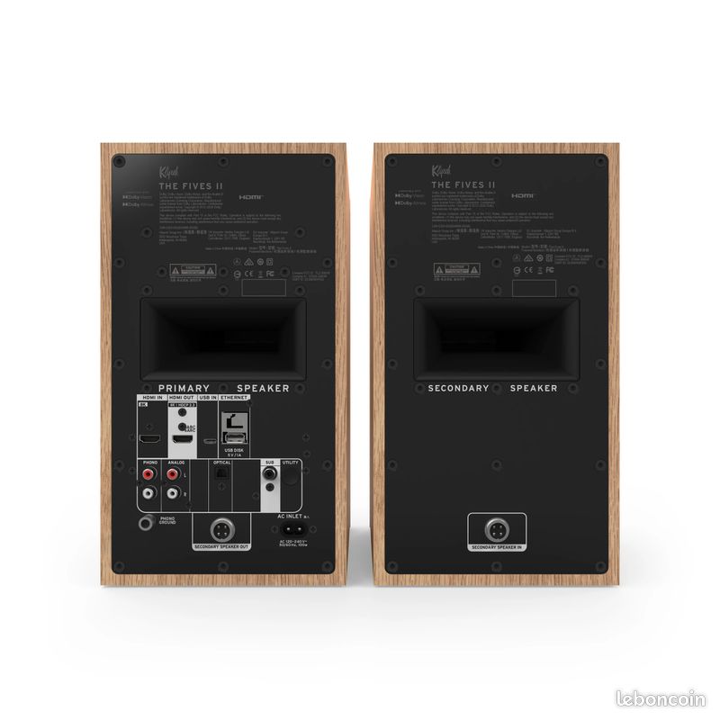 Klipsch The Fives II Red Oak - NEUF – enceintes actives connectées ...