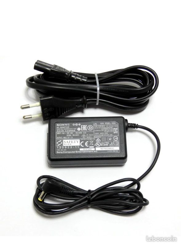 Chargeur PSP - Câble D'alimentation Officiel Sony PlayStation Portable - Noir