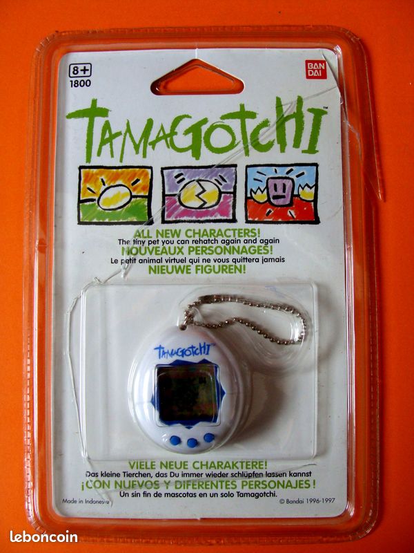 Tamagotchi Original 1996-1997 Bandai – Boîte Neuve Jamais Ouverte – Vert/rose