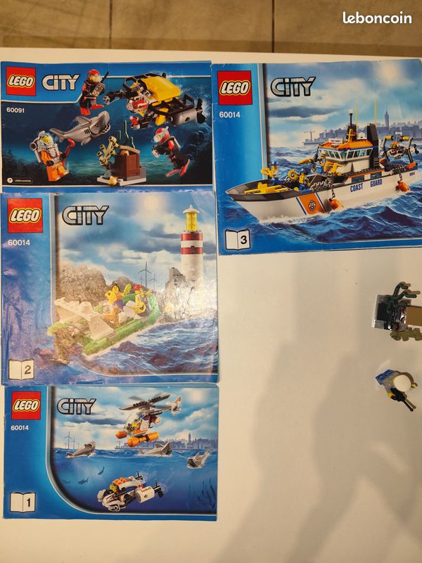 Lego city 60014 Garde côte + 60021 Sous marin (image 2)