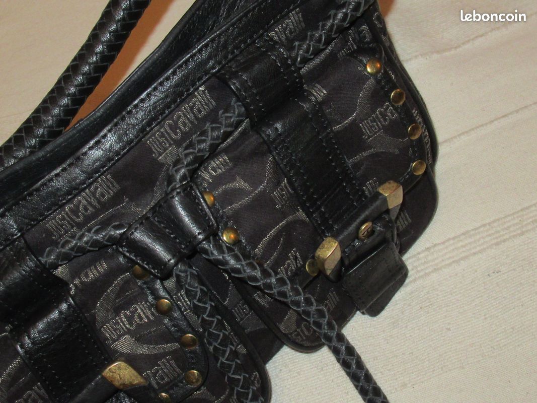 Sac en cuir et toile monogrammée Just Cavalli (image 3)