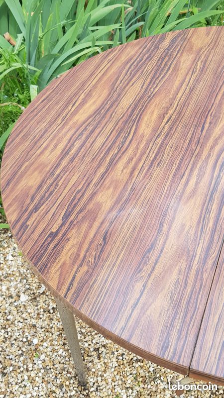 Table ronde extensible en formica (image 3)