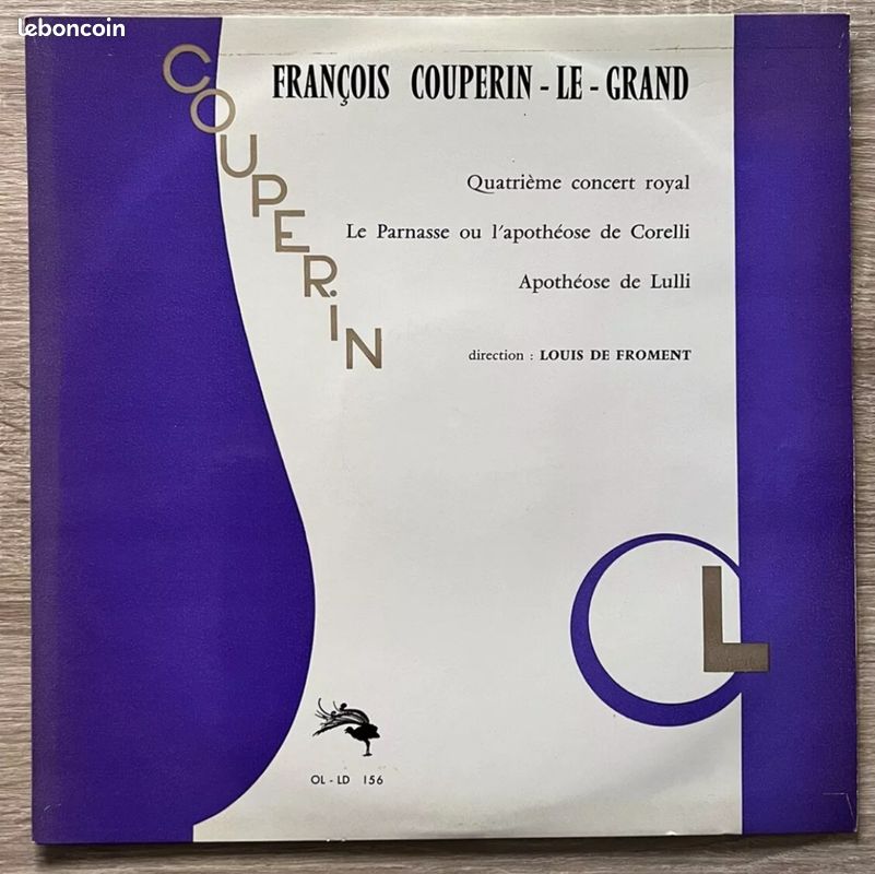 Oiseau lyre / ol - ld 156 / couperin le grand - louis de froment / nm (image 1)