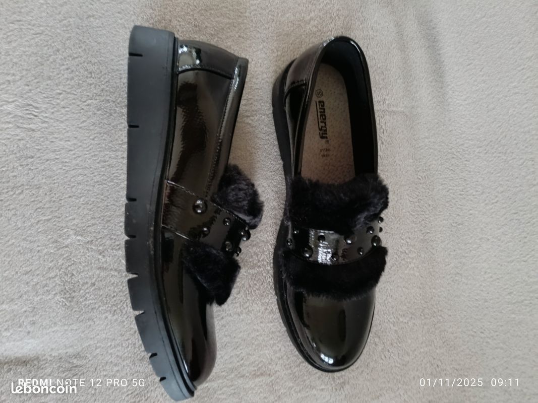 Mocassins vernis Energy 40 neufs (image 2)