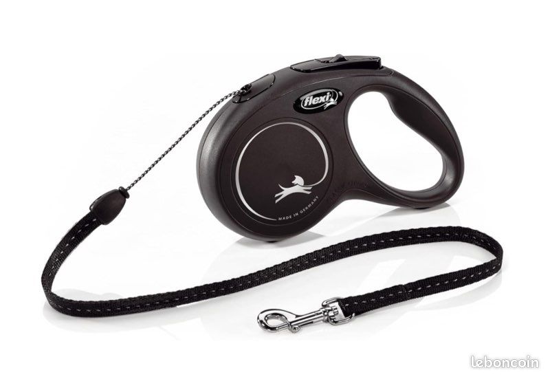 Laisse Chien Enrouleur 5M - Noir - Neuve (image 1)