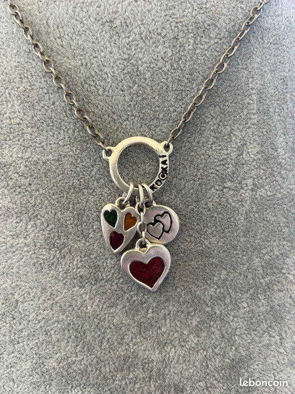 Collier Avec Pendentif Kookaï Argenté - Bijou Neuf Avec étiquettes, Style Moderne Et épuré