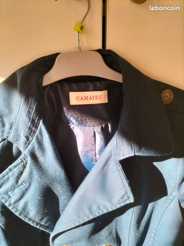 Gabardine bleue marine (image 2)