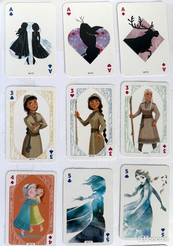 Lot Cartes Reine des Neiges 2 (Etat neuf) (image 2)
