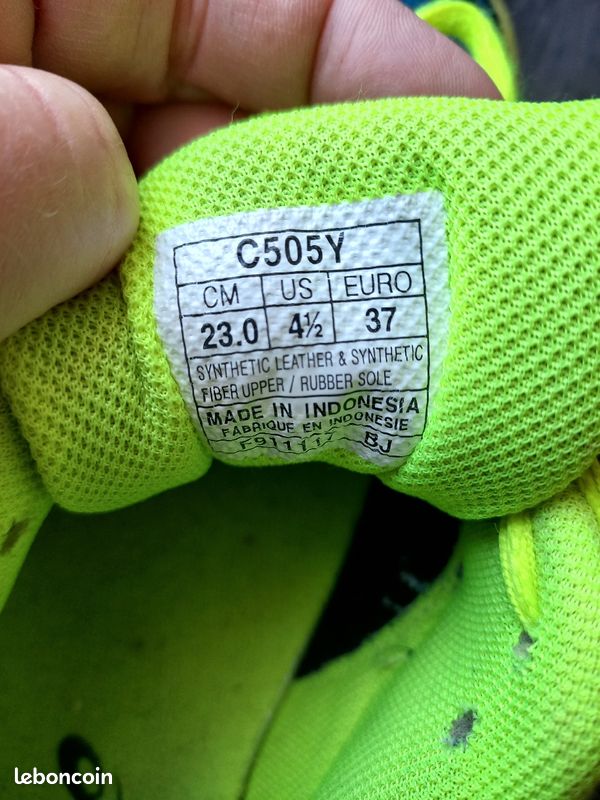 Baskets asics taille 37 tennis bleu marine (image 3)
